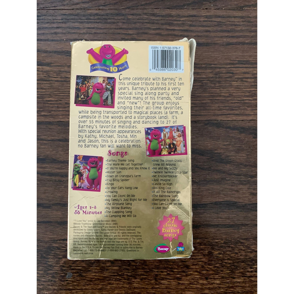 Sing & Dance With Barney VHS video tape 1998 - Picture 2 of 3